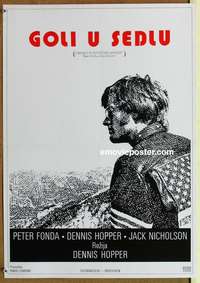 d557 EASY RIDER Yugoslavian movie poster '69 Peter Fonda, Hopper