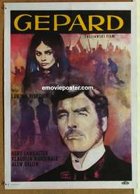 d571 LEOPARD Yugoslavian movie poster '63 Burt Lancaster, Delon, Visconti
