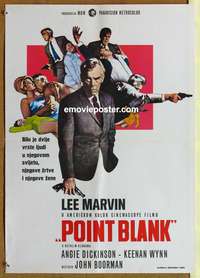 d583 POINT BLANK Yugoslavian movie poster '67 Lee Marvin, Dickinson