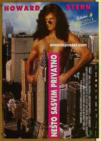 d584 PRIVATE PARTS Yugoslavian movie poster '96 Howard Stern
