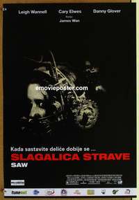d586 SAW Yugoslavian movie poster '04 Cary Elwes, great gore horror!