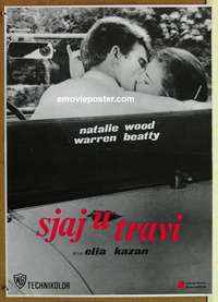 d588 SPLENDOR IN THE GRASS Yugoslavian movie poster '70s Wood, Beatty