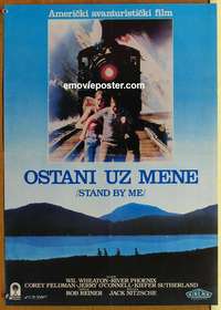 d589 STAND BY ME Yugoslavian movie poster '86 River Phoenix, Feldman