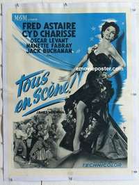 f187 BAND WAGON linen French 24x32 movie poster '53 sexy Cyd Charisse!