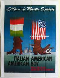 g025 AMERICAN BOY /ITALIANAMERICAN French one-panel movie poster '80s