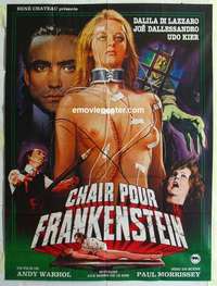 g028 ANDY WARHOL'S FRANKENSTEIN French one-panel movie poster R83 horror!