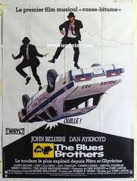g041 BLUES BROTHERS French one-panel movie poster '80 John Belushi, Dan Aykroyd