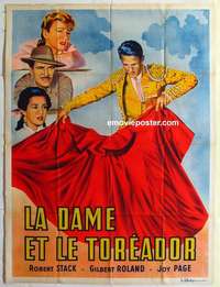 g043 BULLFIGHTER & THE LADY French one-panel movie poster R50s Budd Boetticher