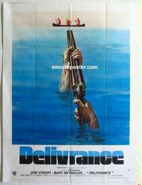 g057 DELIVERANCE French one-panel movie poster '72 Jon Voight, Burt Reynolds