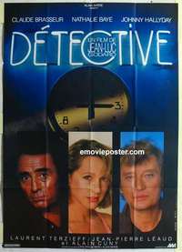 g058 DETECTIVE DS French one-panel movie poster '85 Jean-Luc Godard