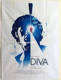 g061 DIVA French one-panel movie poster '82 cult Jean Jacques Beineix