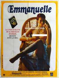 g063 EMMANUELLE French one-panel movie poster '75 quintessential sexy image!