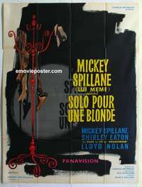 g074 GIRL HUNTERS French one-panel movie poster '63 Mickey Spillane