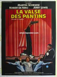 g099 KING OF COMEDY French one-panel movie poster '83 Robert DeNiro, Scorsese