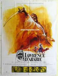 g104 LAWRENCE OF ARABIA French one-panel movie poster R71 David Lean classic!