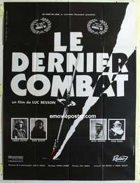 g105 LE DERNIER COMBAT French one-panel movie poster '83 Luc Besson, Reno