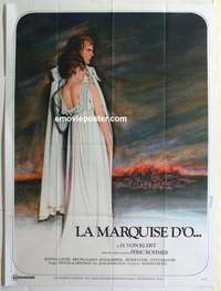 g117 MARQUISE OF O French one-panel movie poster '76 Clever, Ferracci art