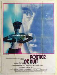 g124 NIGHT PORTER French one-panel movie poster '74 Dirk Bogarde, Rampling