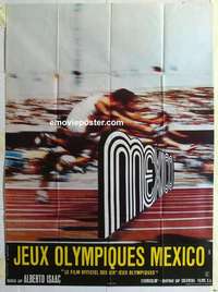 g129 OLYMPICS IN MEXICO French one-panel movie poster '69 Alberto Isaac