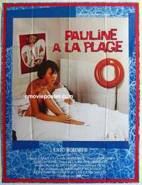 g134 PAULINE AT THE BEACH French one-panel movie poster '83 Eric Rohmer