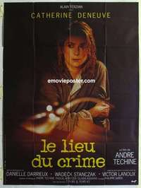 g155 SCENE OF THE CRIME French one-panel movie poster '86 Catherine Deneuve