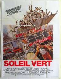 g164 SOYLENT GREEN French one-panel movie poster '73 Charlton Heston, Robinson