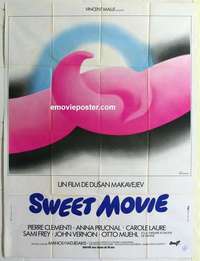 g170 SWEET MOVIE French one-panel movie poster '74 Dusan Makavejev, Canadian!