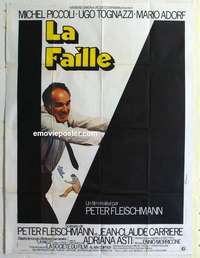 g188 WEAK SPOT French one-panel movie poster '75 Michel Piccoli, Tognazzi