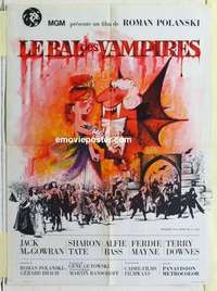 g017 FEARLESS VAMPIRE KILLERS French 23x31 movie poster '67 Roman Polanski