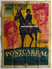 g142 PONTCARRAL, COLONEL D'EMPIRE French one-panel movie poster '42 Bosseau