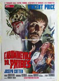 g193 ABOMINABLE DR PHIBES Italian one-panel movie poster '71 Vincent Price