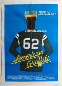 g194 AMERICAN GRAFFITI Italian one-panel movie poster R70s George Lucas