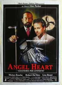 g196 ANGEL HEART Italian one-panel movie poster '87 Robert DeNiro, Rourke