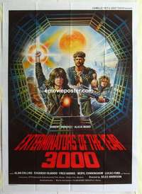 g212 EXTERMINATORS OF THE YEAR 3000 Italian one-panel movie poster '83