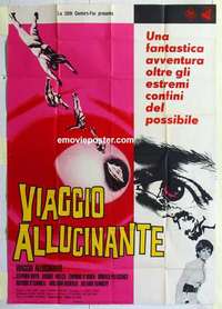 g214 FANTASTIC VOYAGE Italian one-panel movie poster '66 Raquel Welch, Boyd
