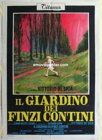 g219 GARDEN OF THE FINZI-CONTINIS Italian one-panel movie poster '70 De Sica