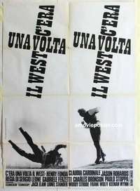 g243 ONCE UPON A TIME IN THE WEST Italian one-panel movie poster '68 Sergio Leone