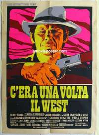 g244 ONCE UPON A TIME IN THE WEST Italian one-panel movie poster R72 Sergio Leone