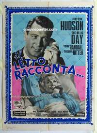 g246 PILLOW TALK Italian one-panel movie poster '59 Rock Hudson, Doris Day
