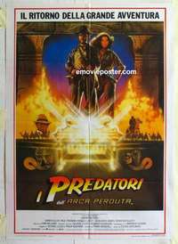 g250 RAIDERS OF THE LOST ARK Italian one-panel movie poster 1981 Harrison Ford