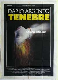 g259 TENEBRE Italian one-panel movie poster '82 Dario Argento, Franciosa