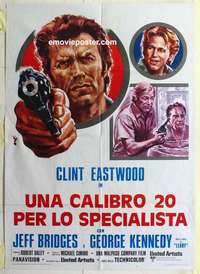 g262 THUNDERBOLT & LIGHTFOOT Italian one-panel movie poster '74 Eastwood