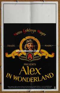 g312 ALEX IN WONDERLAND window card movie poster '71 Donald Sutherland