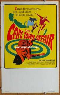 g359 CAPE TOWN AFFAIR window card movie poster '67 Claire Trevor, Brolin