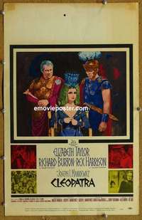 g383 CLEOPATRA window card movie poster '64 Elizabeth Taylor, Burton