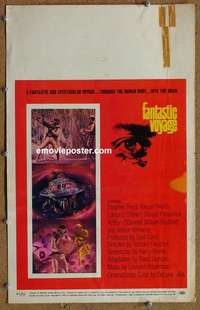 g421 FANTASTIC VOYAGE window card movie poster '66 Raquel Welch, Stephen Boyd