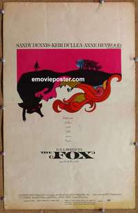 g432 FOX window card movie poster '68 Sandy Dennis, Dullea