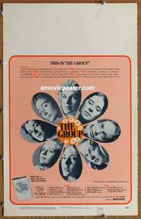 g453 GROUP window card movie poster '66 Candice Bergen, Hackett, Hartman