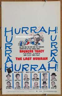 g509 LAST HURRAH window card movie poster '58 John Ford, Spencer Tracy