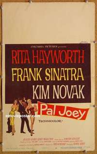 g567 PAL JOEY window card movie poster '57 Rita Hayworth, Sinatra, Novak